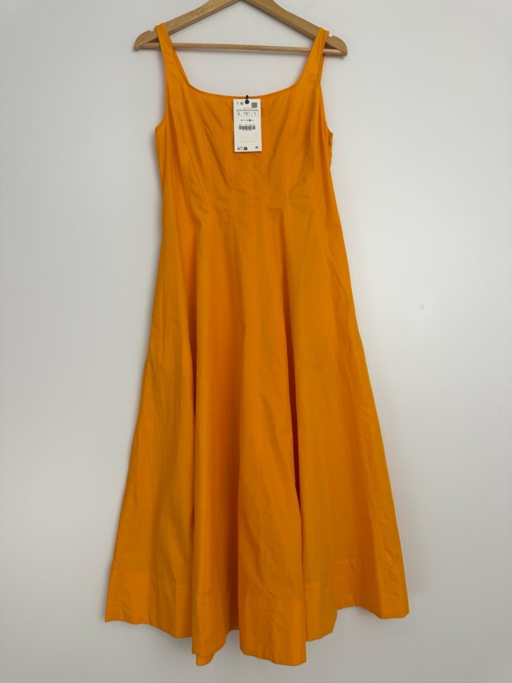 Zara Orange Midi Dress